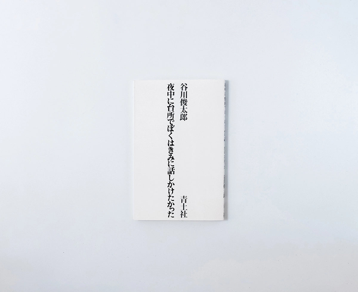 夜中に台所でぼくはきみに話しかけたかった